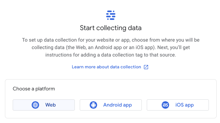 start collecting data