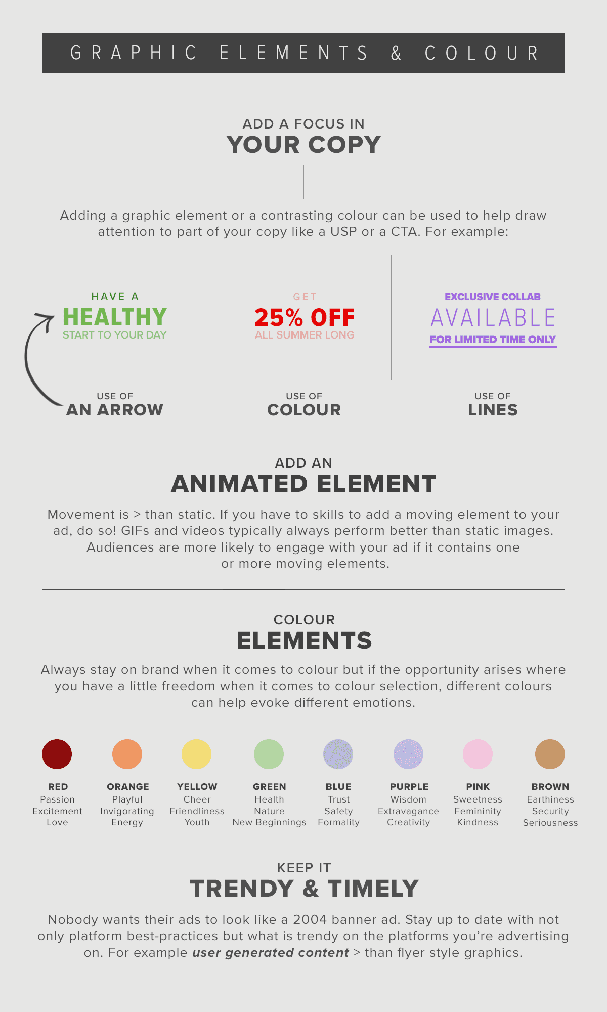 Graphic Elements & Colour Design Guide