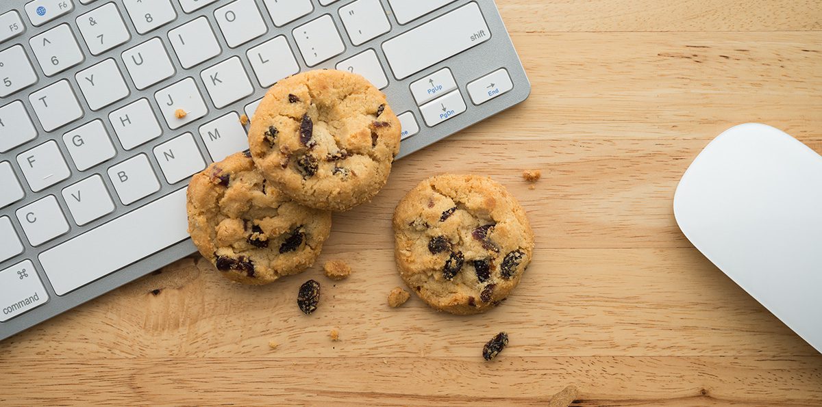 Cookies on a Google Ads specialist’s wooden desk